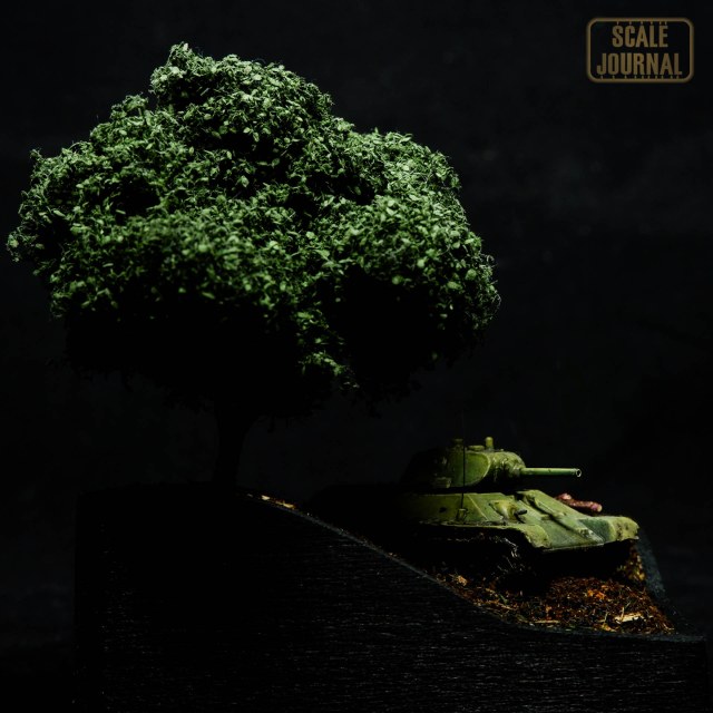 Мини диорама с танком Т-34