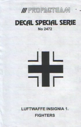 Декаль 1/72 Luftwaffe Insignia 1. Fighters