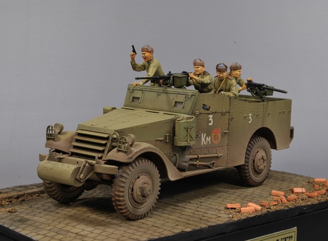 M3A1"Скаут" разведроты 3 танкового корпуса. Белорусский фронт апрель 1945г.