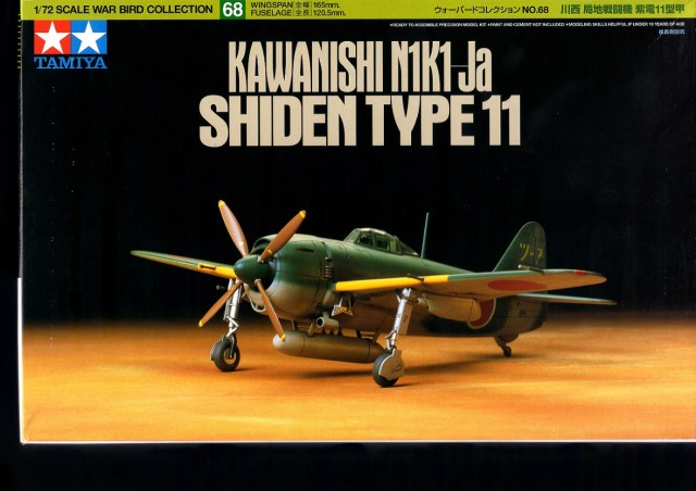 Kawanishi N1K1-Ja SHIDEN (type 11),1.72, TAMIYA