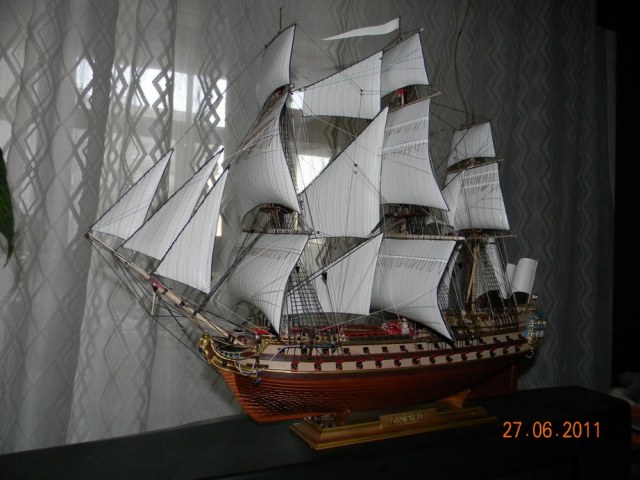 Линейный корабль " Глория " Франция 1756 год