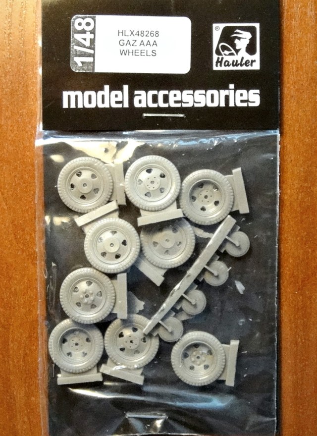 Колеса для Gaz-AAA.Масштаб 1/48.(Смола)
