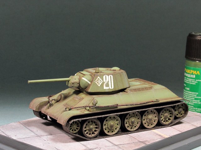 Т-34-76 или "Красим кистью"