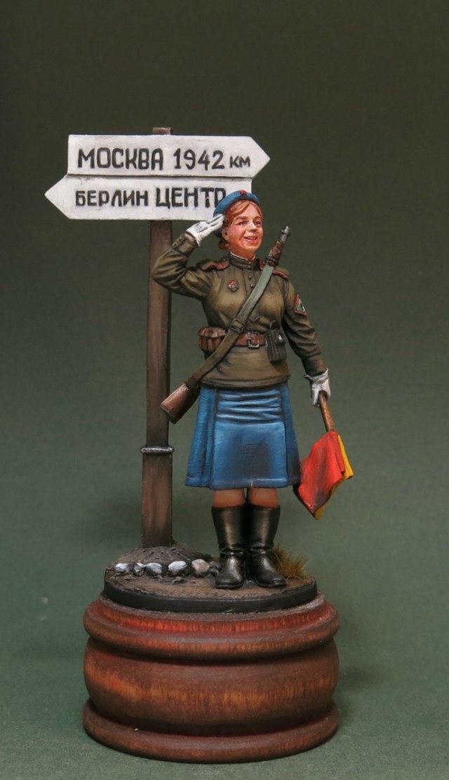 Военная регулировщица. Германия, весна 1945 г.