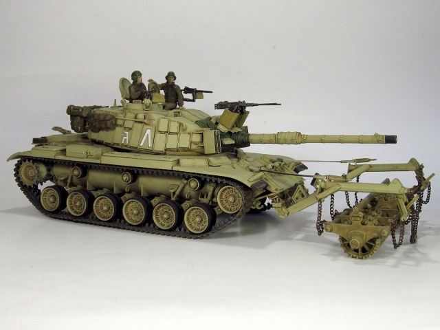 M60A1 с ДЗ Blazer и тралом КМТ-4