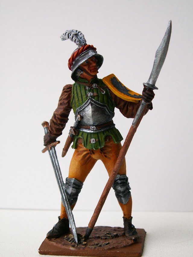 Швейцарский пеший воин XV век