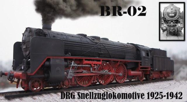 Немецкий пассажирский паровоз BR-02 (Revell 1/87)