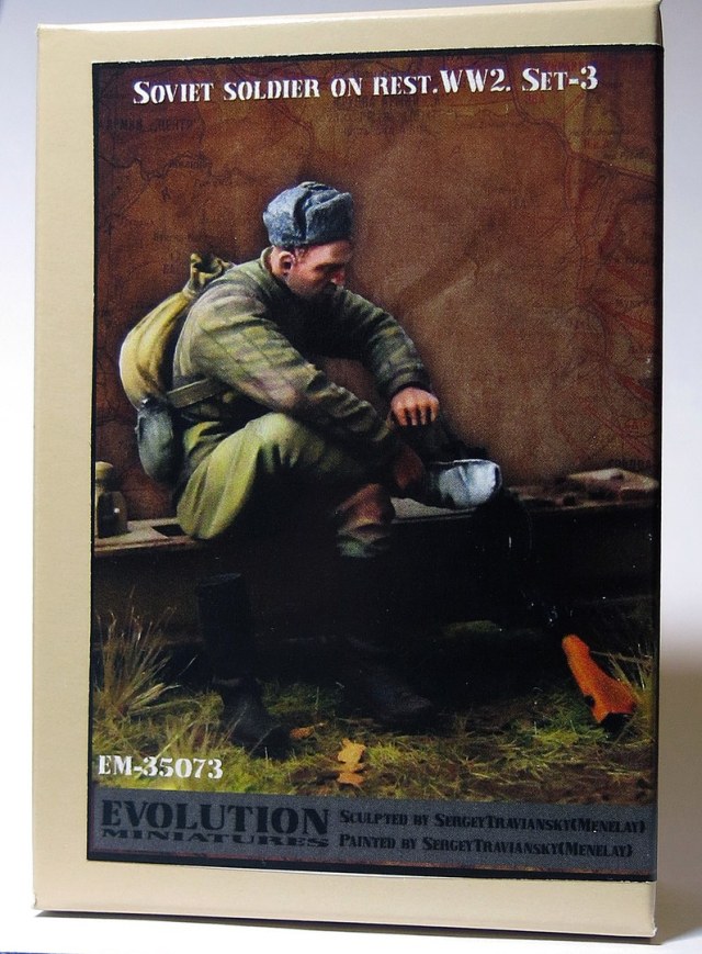 Soviet soldier on rest. WW2. Set-3