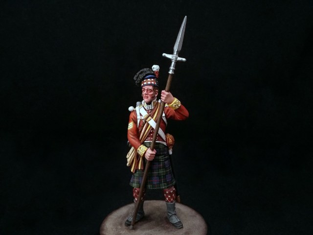 Сержант 78-го (Highland) пехотного полка (Ross-shire Buffs). Великобритания, 1806-15 года