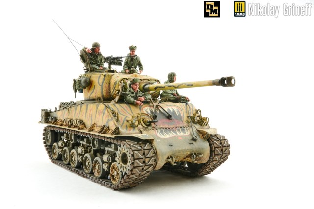 Tank, Medium, 76 mm Gun M4A3E8, Han River, Korea, 1951