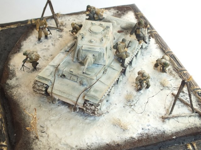 У переднего края