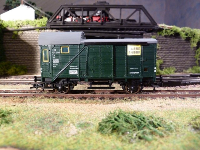 Бригадный вагон (немецкий, дорога DB) . Масштаб 1:87(H0).