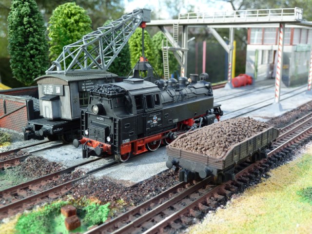 Промышленный паровоз серии 64.