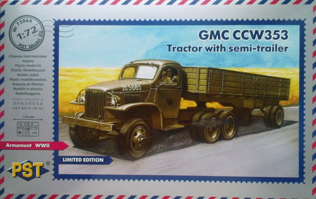 GMC CCKW 353 tractor with semi-trailer (1/72)
