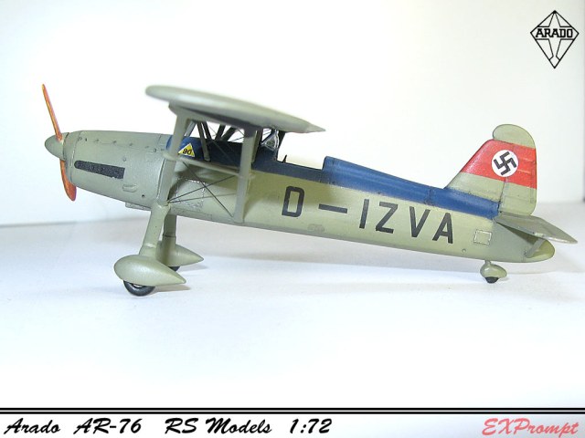 Arado Ar-76  Rs Models   1/72  - Летающая парта Люфтваффе