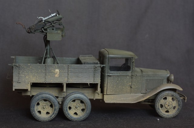 ГАЗ-ААА с ЗПУ М4 (счетверенный пулемет максим)