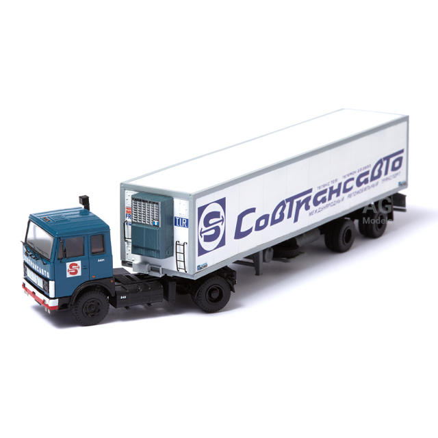 MAZ 5432 with trailer Klegefrance/Trailor "Sovtransavto 2431" 1/87