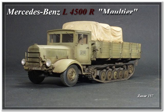 Немецкий тяжелый полугусеничный грузовик L4500R