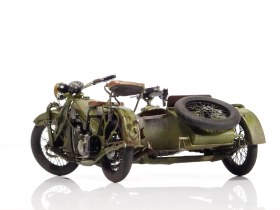 Мотоцикл ПМЗ-А-750 с боковым прицепом (поздний серийный) военный
