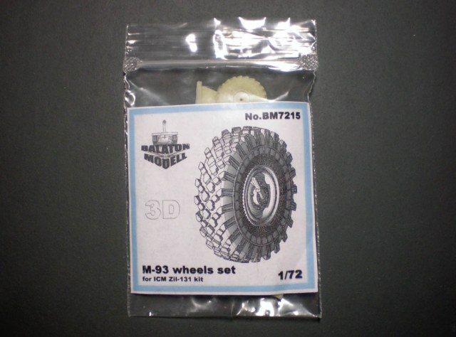 M-93 wheels set 1/72 for ICM Zil-131 kit
