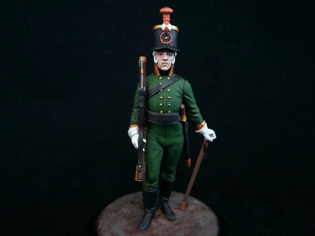 Унтер-офицер Лейб-гвардии Егерского батальона. Россия, 1802-04 года