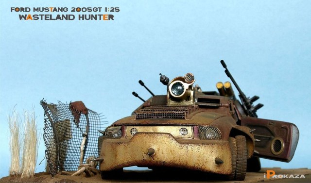 FordFord Mustang 2005GT "Wasteland Hunter" | 1:25 | Пост-ядерка\дизельпанк