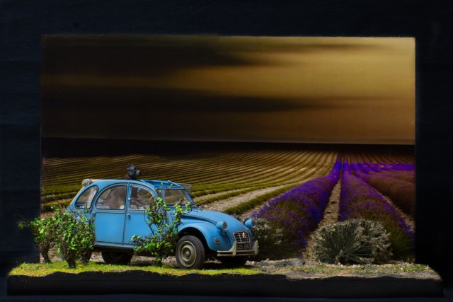 CITROEN 2CV в лавандовых полях Прованса