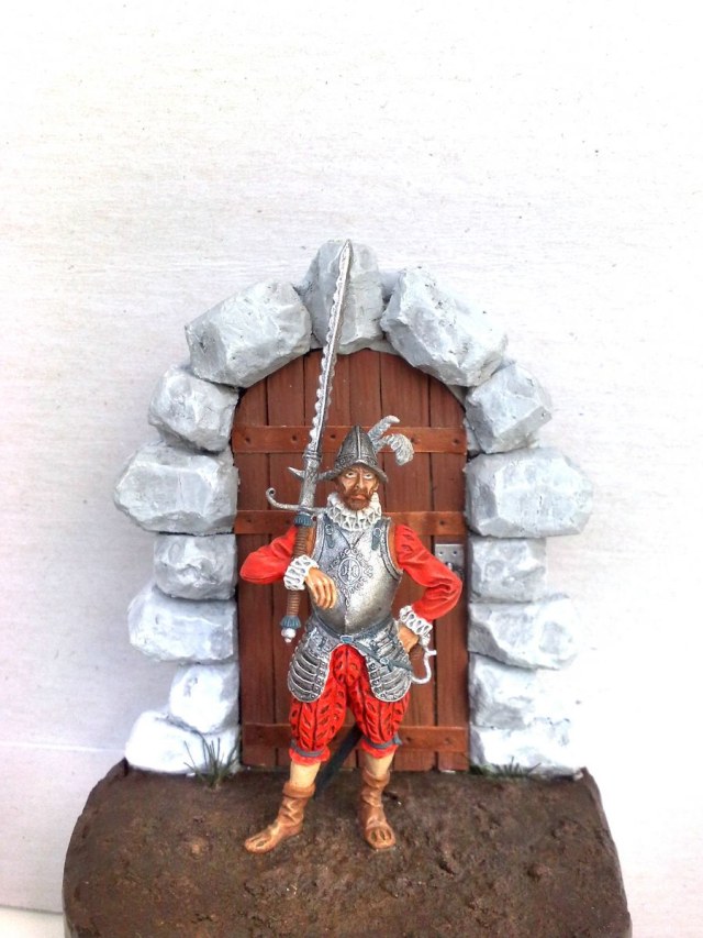 Европейский солдат с мечом, 16 век