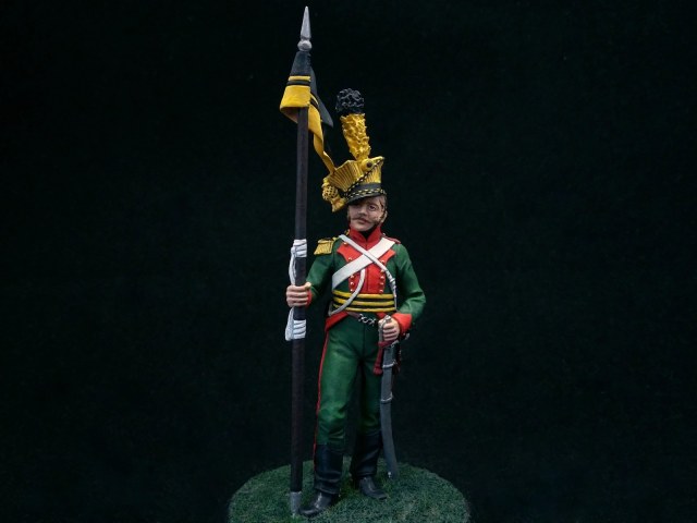 Рядовой 1-го уланского полка Мервельдта (Merveldt). Австрия, 1805-15 года