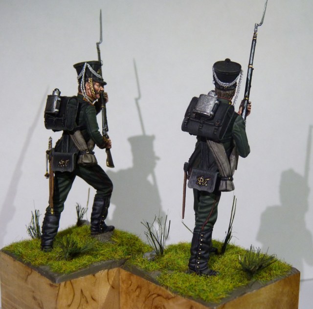 Унтер-офицер и рядовой 5-й роты 2-го б-на Л.-Г. Финляндского полка 1812-1815 гг.