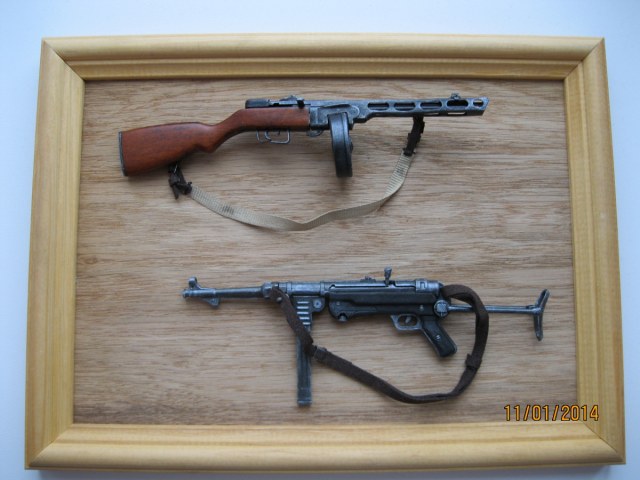 ППШ 41, МР 40... масштаб 1\6