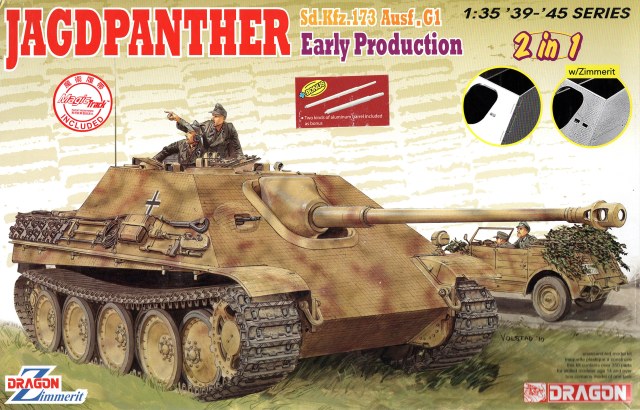 Jagdpanther Ausf. G1 Sd.Kfz. 173 Early Production w/Zimmerit (2 in1)