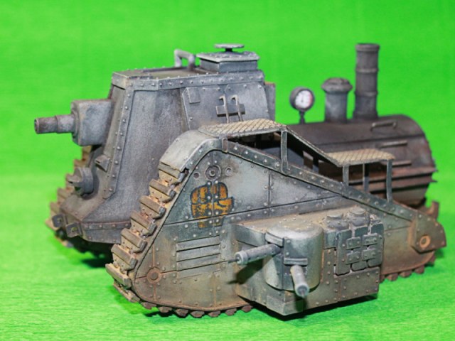 Паровой огнемётный танк