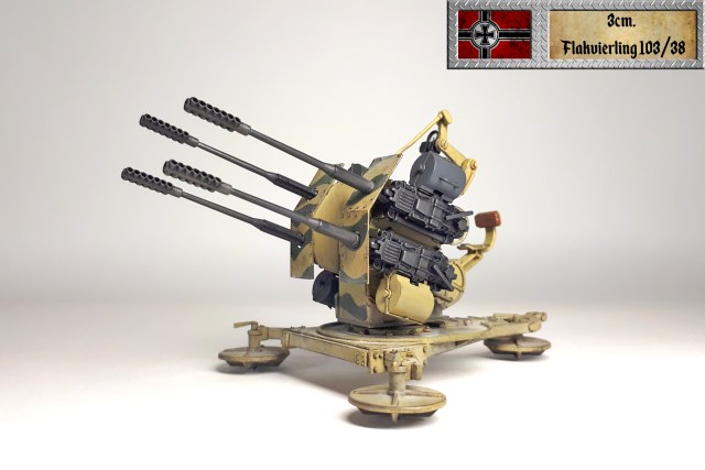 Немецкая 3-см счетверенная зенитная установка Flakvierling 103/38