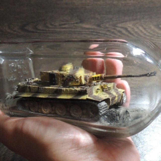 Танк в бутылке. Тигр N312 505 тяжелого танкового батальона