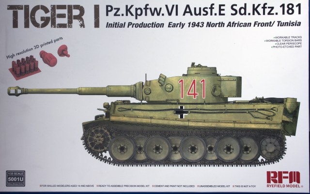 TIGER I Initial Production （Pz.Kpfw.VI Ausf.E Sd.Kfz181 Early 1943 North African Front/Tunisia）RM 5001U