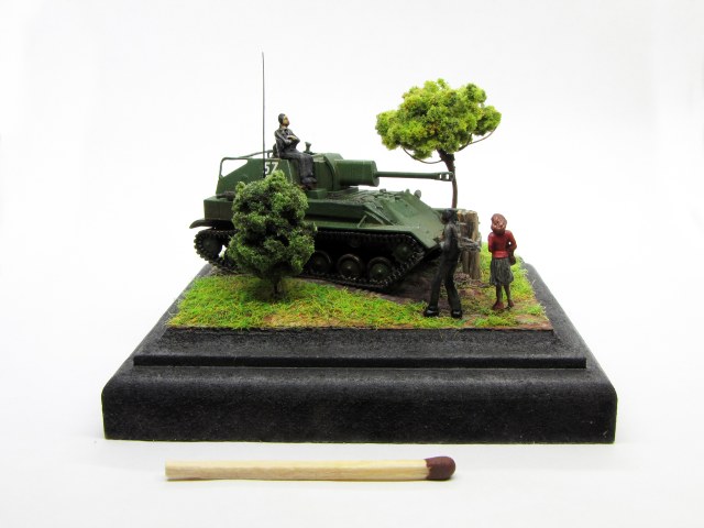 СУ-76М в 1/100 "Попутчица"