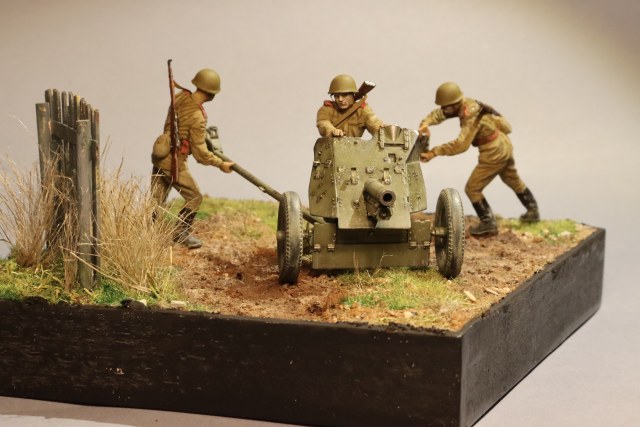 76-мм полковая пушка ОБ-25 образца 1943 г.