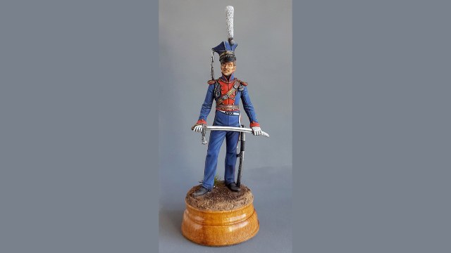 Обер-офицер Владимирского уланского полка. Россия, 1813-1814 гг.