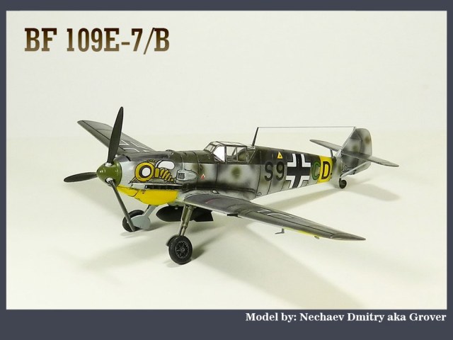 Bf 109E-7/B WWII German Fighter-Bomber