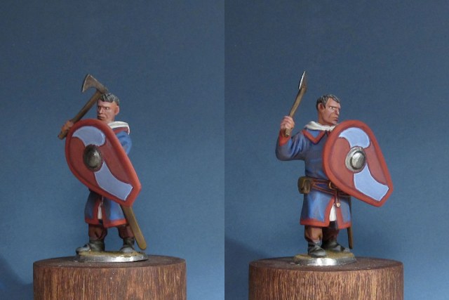 Норманнский воин. 28 мм.