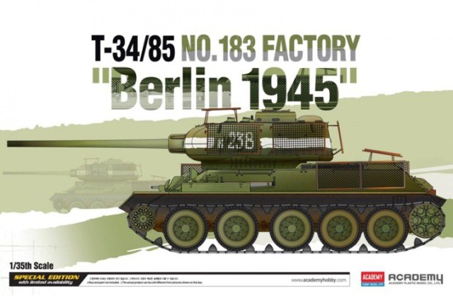 T-34/85 (Зав. №183), Берлин 1945г, 1/35(№ набора: 13295)