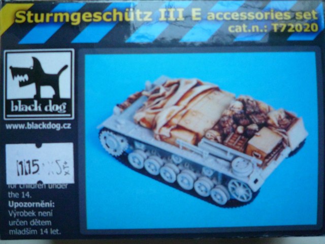 Stug III ausf. E accessories set