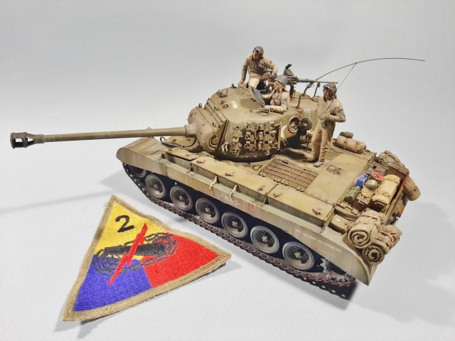 T26E3 Pershing Heavy Tank, CCB 2nd Armored Division, Lemgo, April 1945