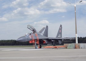 Су-27УБ (RF-92431). Хотилово, 2017 г.
