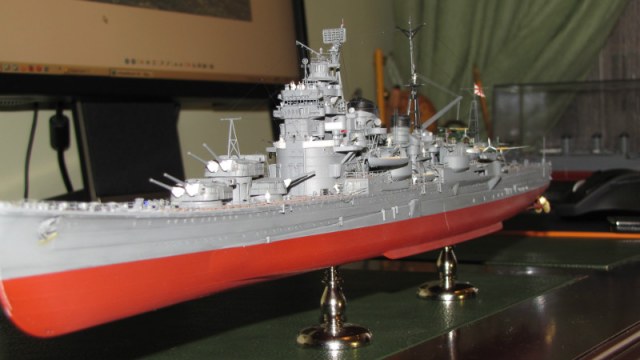 Модель японского тяжелого крейсера "Нати"(Nachi) на 1943 год.