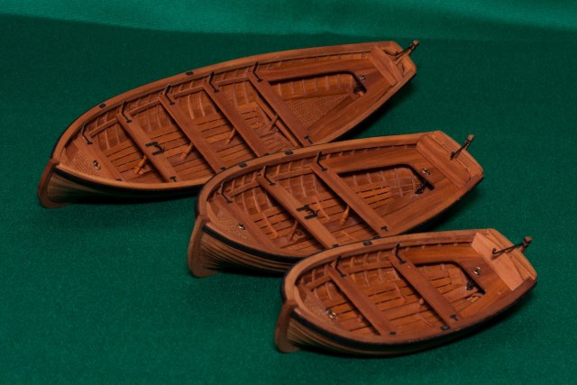 Комплект шлюпок из альбома М. Кишкина