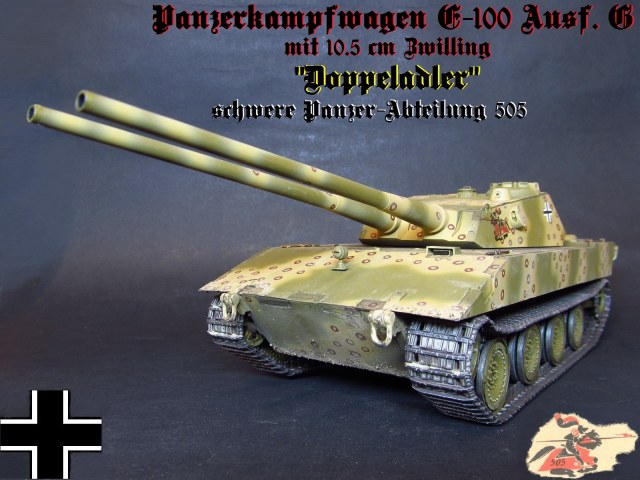 Pz. Kpfw. E-100 ausf. G mit 10.5 cm Zwilling "Doppeladler"
