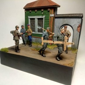 Улица прифронтового городка