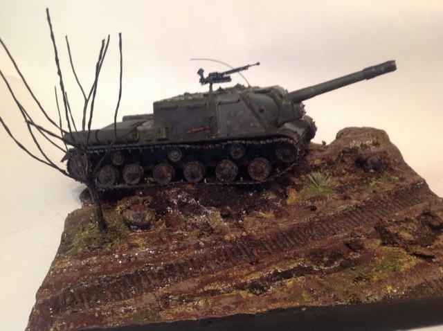 Диорама с ИСУ-152